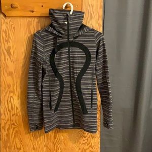 Lululemon purple striped zip up